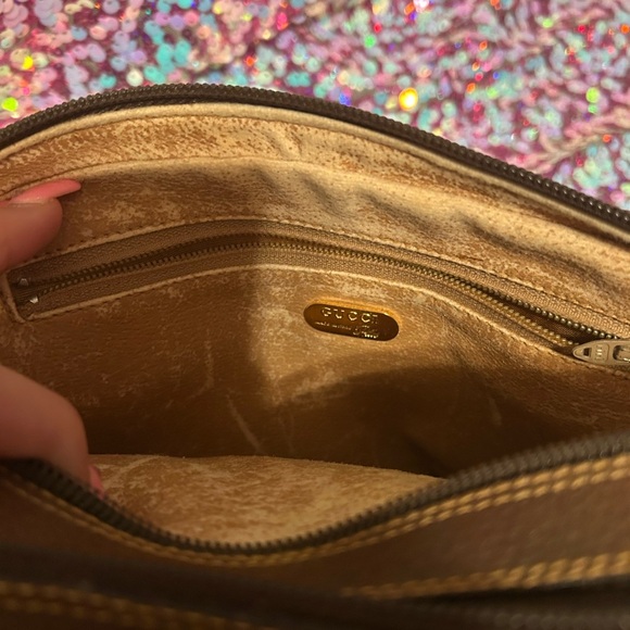 Vintage Brown Gucci Plus Crossbody Bag - Picture 7 of 11
